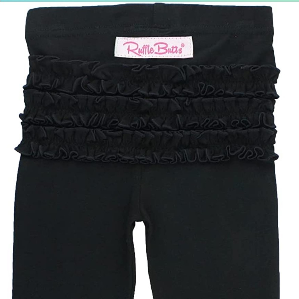 RuffleButts Leggings Black 0-6